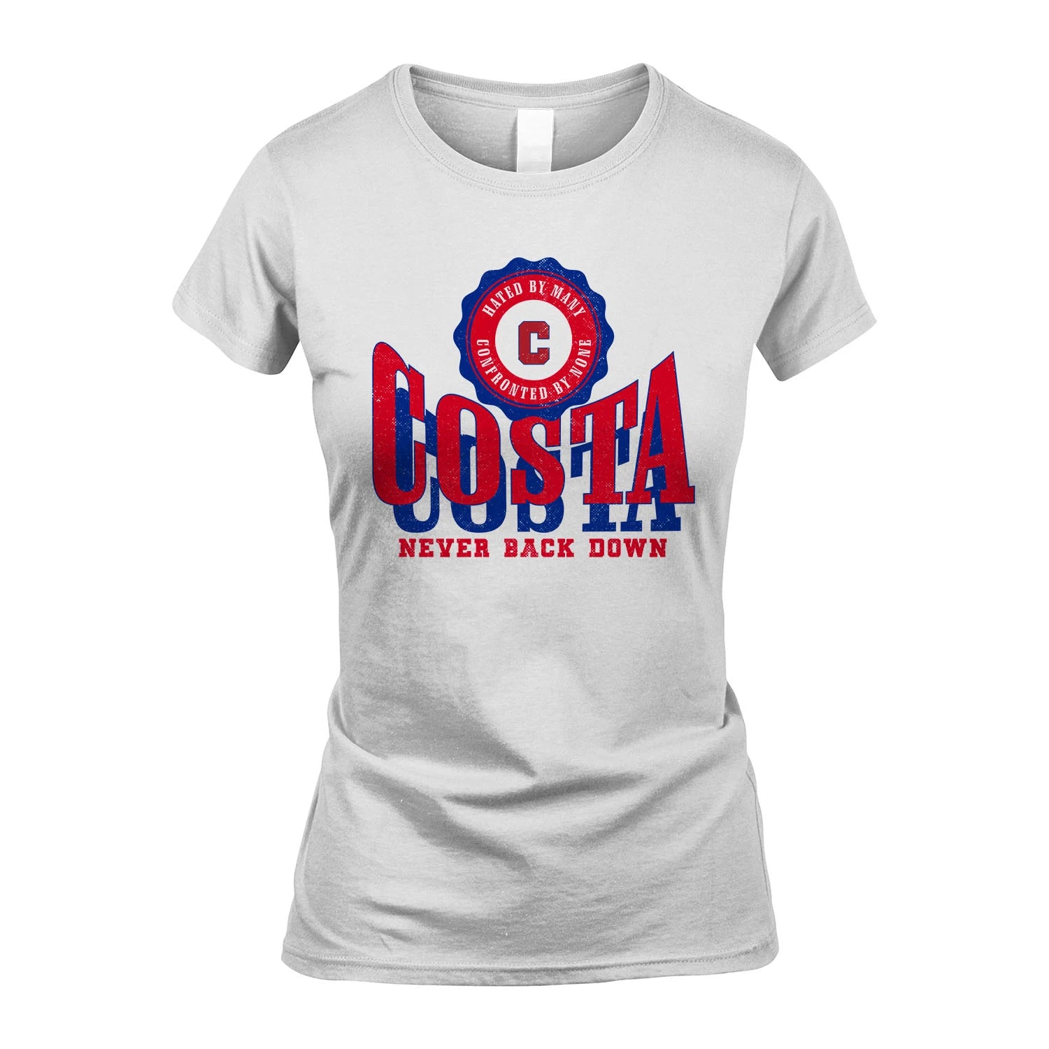 Your Name Never Back Down Shirt COSTA M1-33