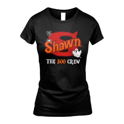 The Boo Crew Halloween Custom Name Shirt SHAWN M1-22
