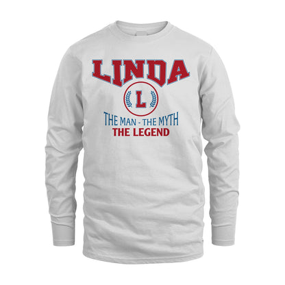 The Man The Myth The Legend Jet Style Shirt LINDA M1-9