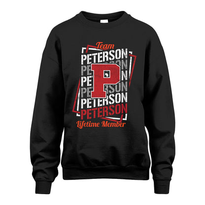Team Your Name Lifetime Member Sporty Shirt PETERSON M1-25