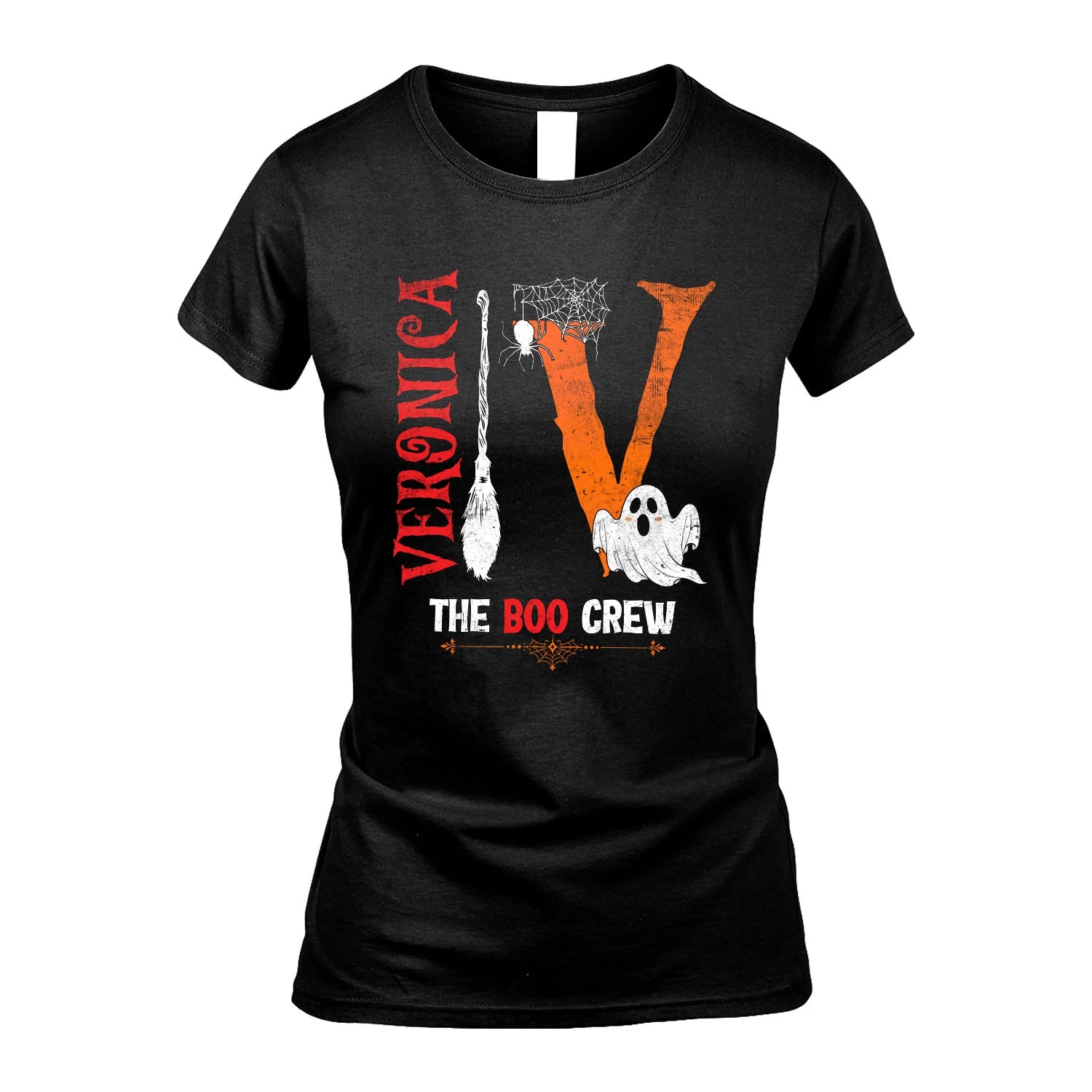 The Boo Crew Halloween With Your Name Shirt VERONICA M1-23