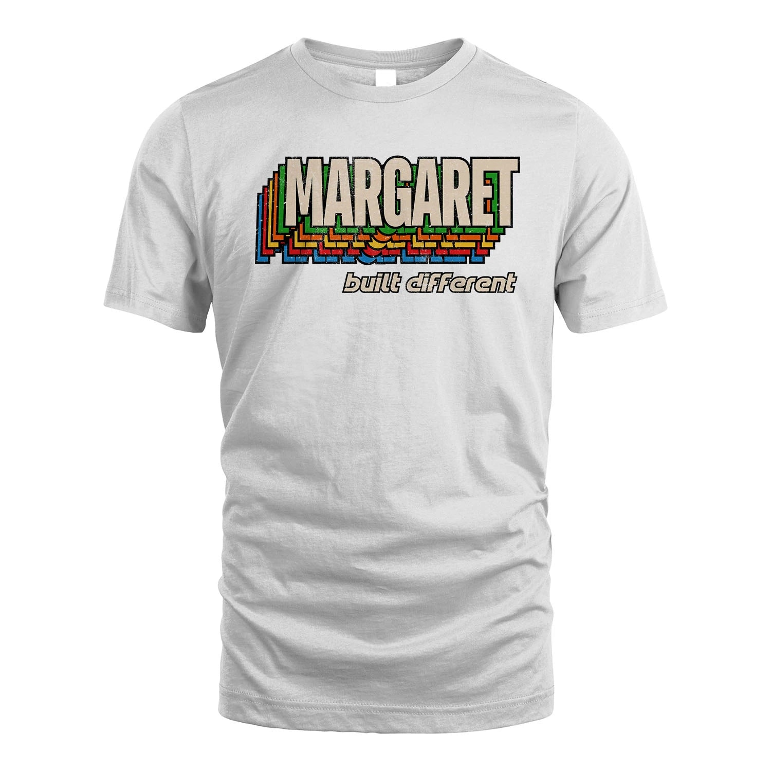 Your Name Built Different Retro Shirt MARGARET M1-26