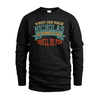 The Man The Myth The Legend Sporty Shirt NICHOLAS M1-15
