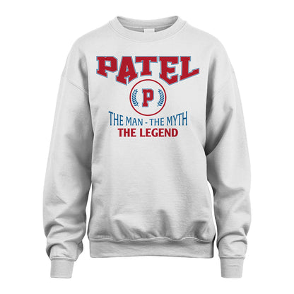 The Man The Myth The Legend Jet Style Shirt PATEL M1-9