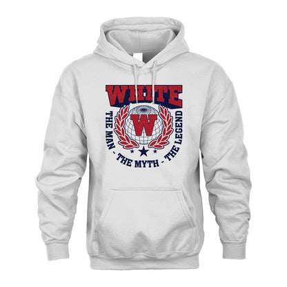 The Man The Myth The Legend Logo Shirt WHITE M1-30
