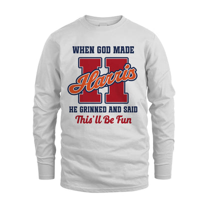 God Made Your Name Custom Shirt HARRIS M1-16