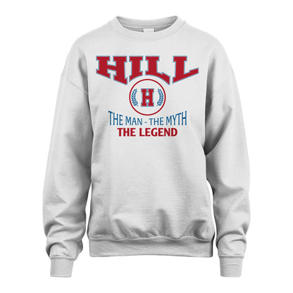 The Man The Myth The Legend Jet Style Shirt HILL M1-9
