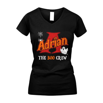 The Boo Crew Halloween Custom Name Shirt ADRIAN M1-22