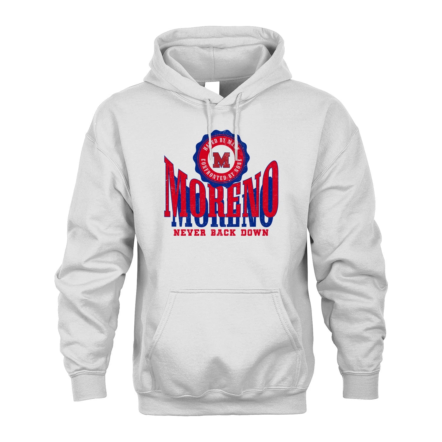 Your Name Never Back Down Shirt MORENO M1-33