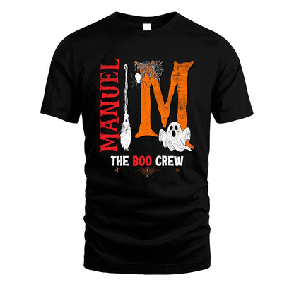 The Boo Crew Halloween With Your Name Shirt MANUEL M1-23