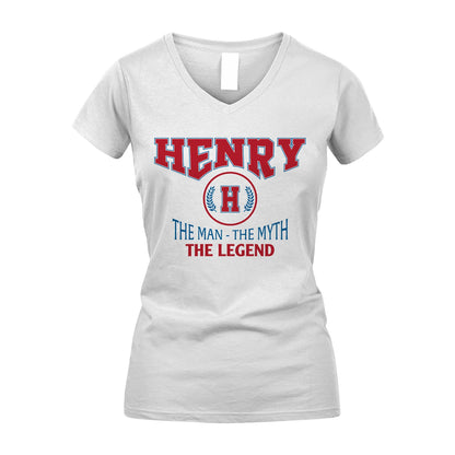 The Man The Myth The Legend Jet Style Shirt HENRY M1-9