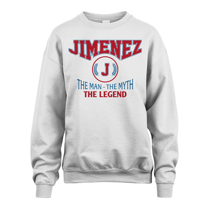 The Man The Myth The Legend Jet Style Shirt JIMENEZ M1-9