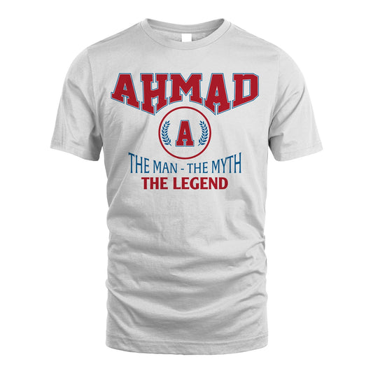 The Man The Myth The Legend Jet Style Shirt AHMAD M1-9