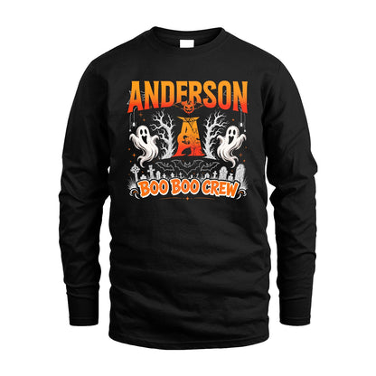 Boo Boo Crew Halloween Custom Name Shirt ANDERSON M1-28