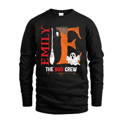 The Boo Crew Halloween With Your Name Shirt EMILY M1-23