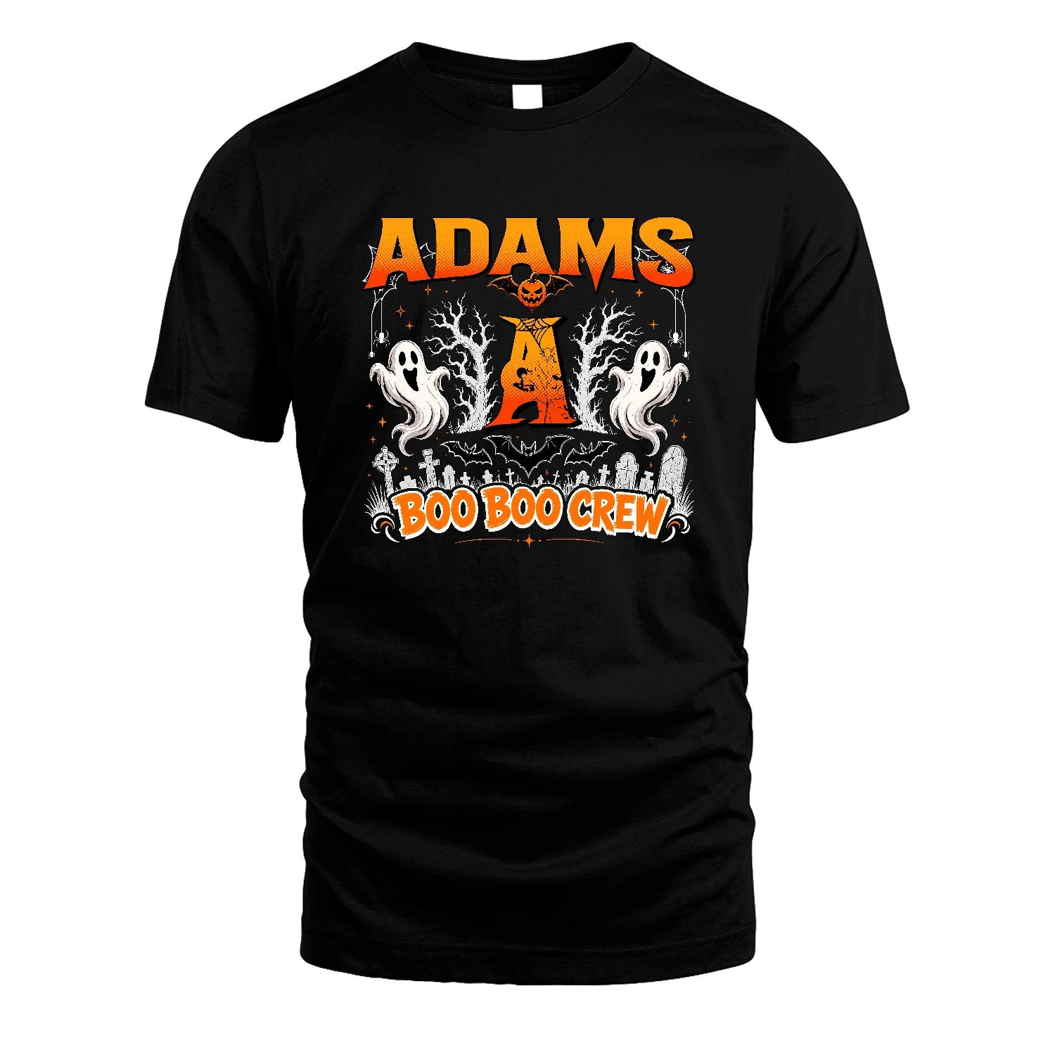 Boo Boo Crew Halloween Custom Name Shirt ADAMS M1-28