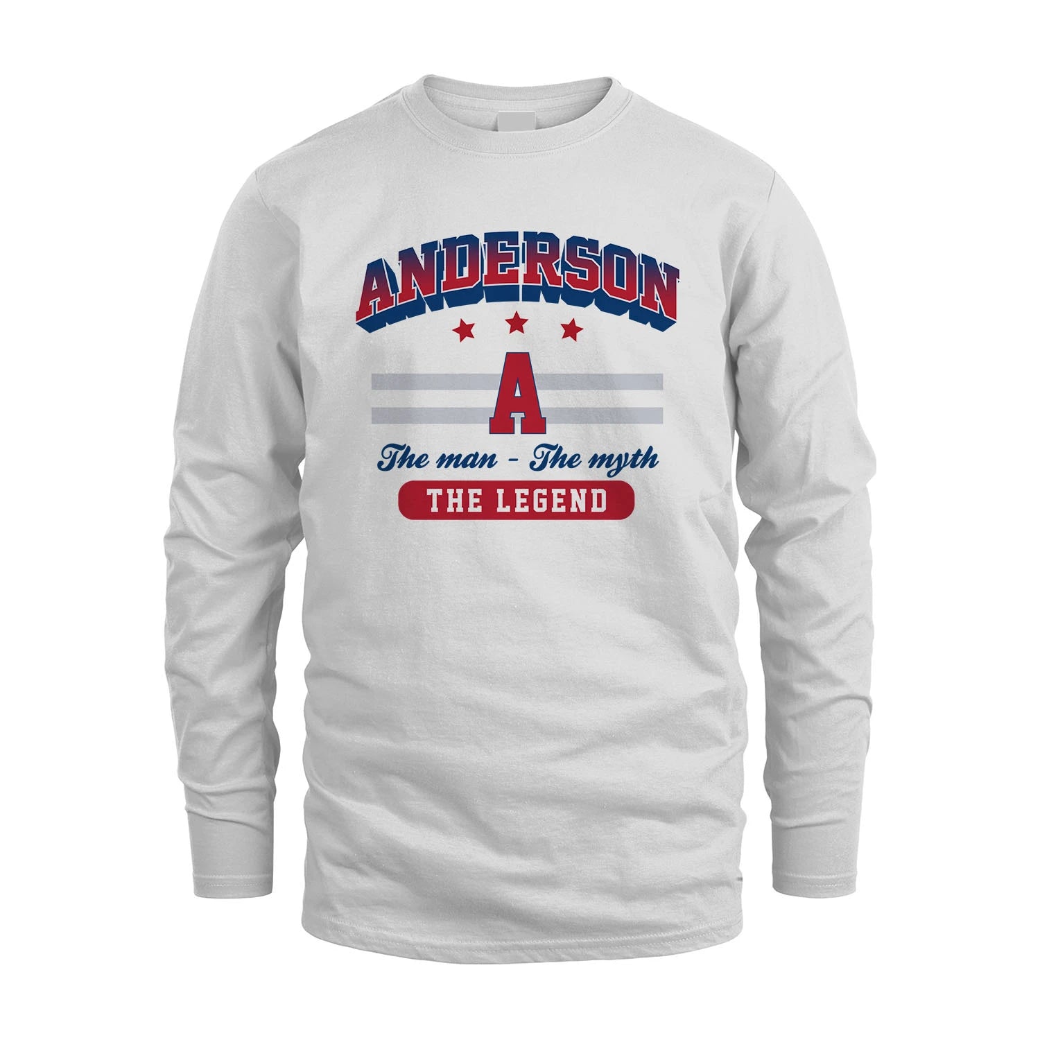 The Man The Myth The Legend With Your Name Shirt ANDERSON M1-35