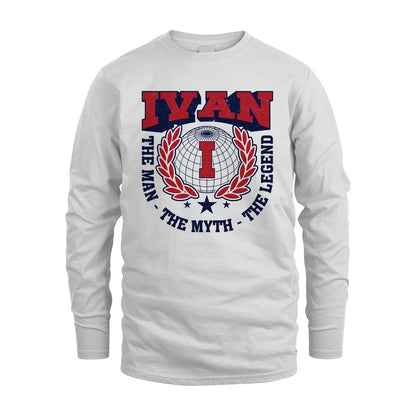The Man The Myth The Legend Logo Shirt IVAN M1-30