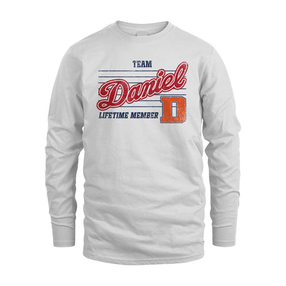 Team Your Name Lifetime Member Vintage Shirt DANIEL M1-24
