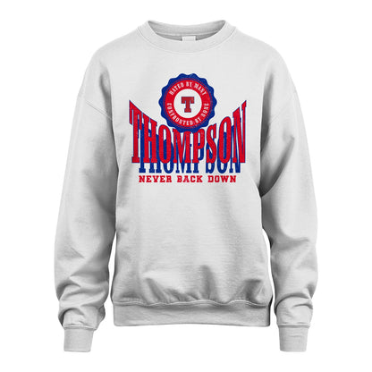 Your Name Never Back Down Shirt THOMPSON M1-33
