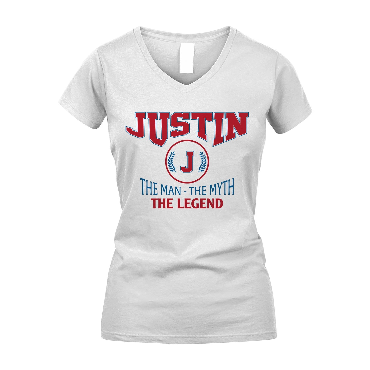 The Man The Myth The Legend Jet Style Shirt JUSTIN M1-9