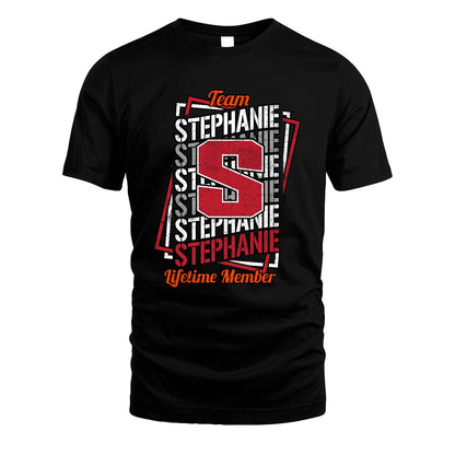 Team Your Name Lifetime Member Sporty Shirt STEPHANIE M1-25