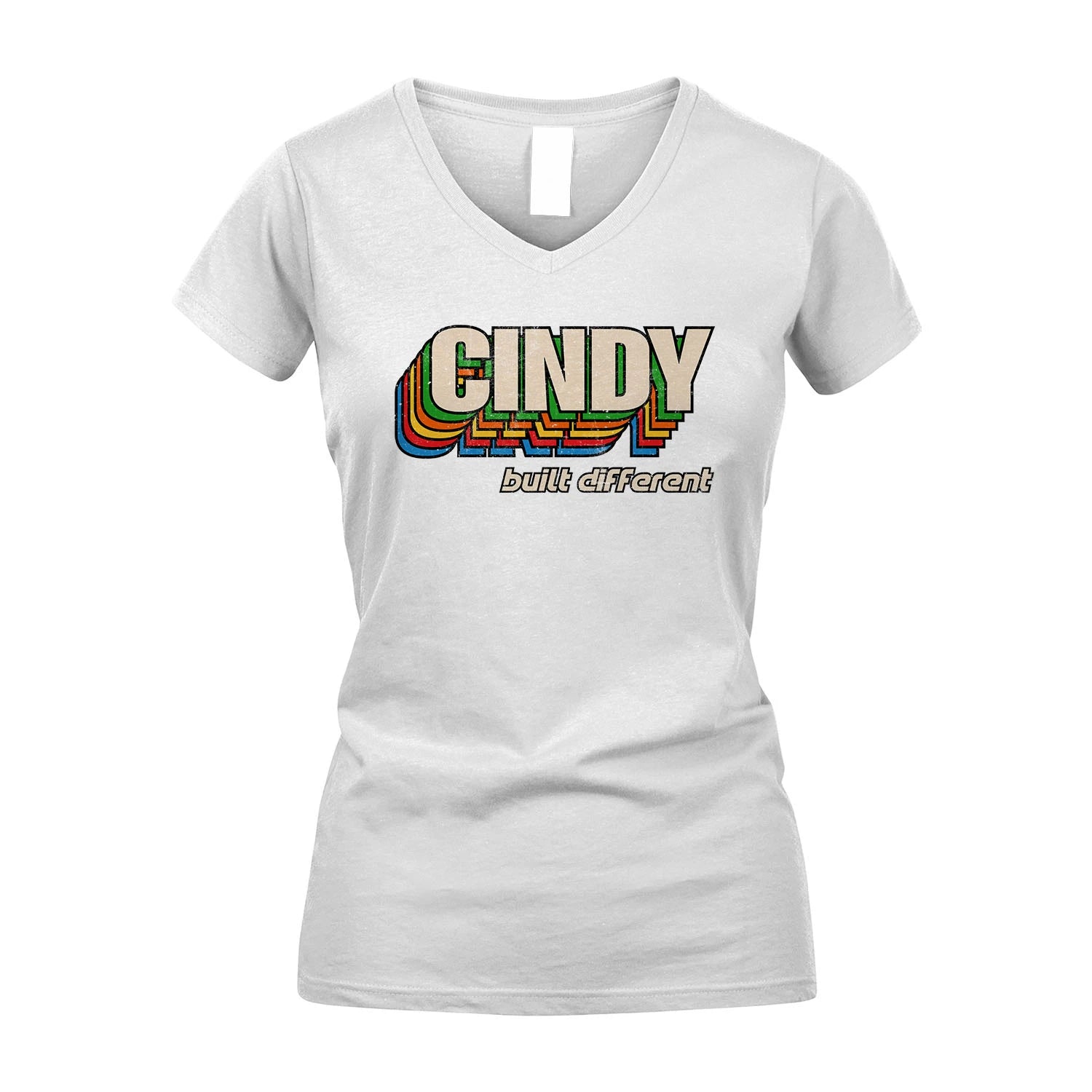 Your Name Built Different Retro Shirt CINDY M1-26