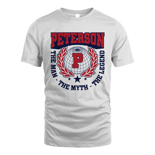 The Man The Myth The Legend Logo Shirt PETERSON M1-30