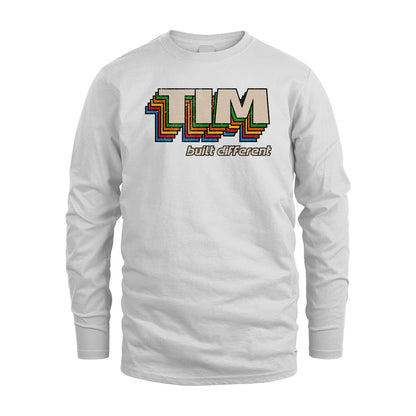 Your Name Built Different Retro Shirt TIM M1-26