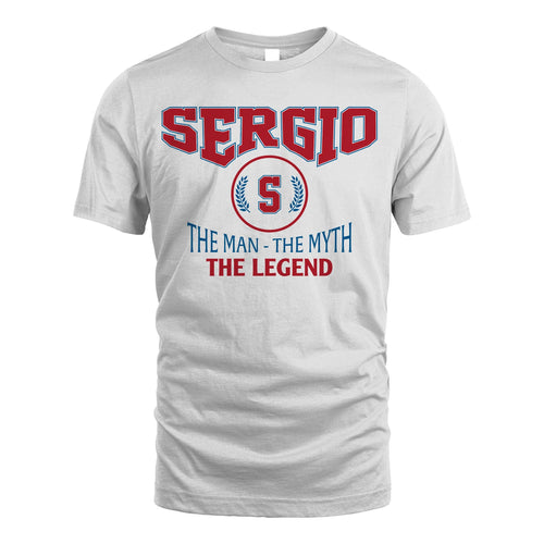 The Man The Myth The Legend Jet Style Shirt SERGIO M1-9