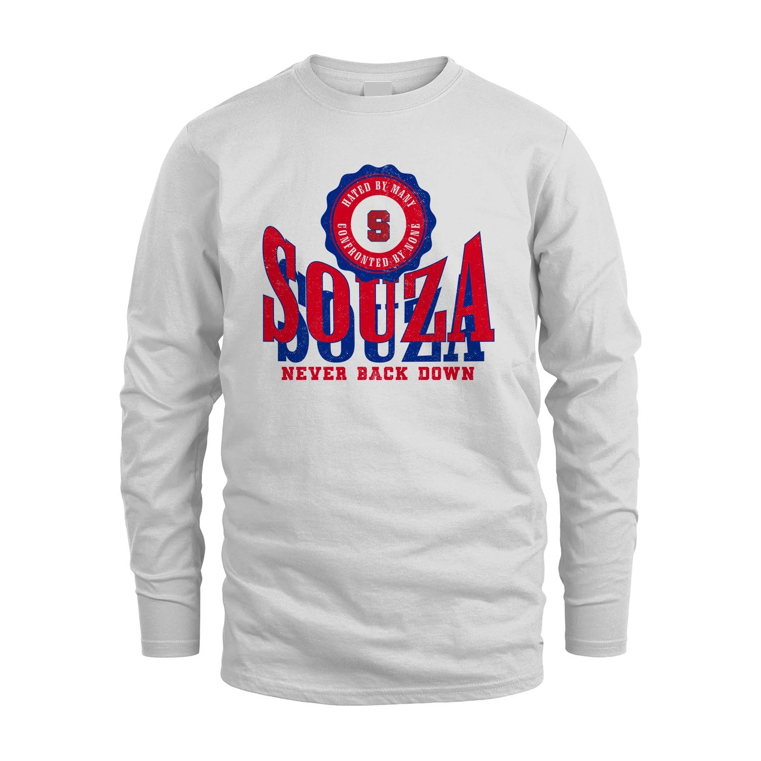 Your Name Never Back Down Shirt SOUZA M1-33