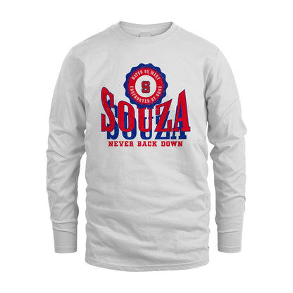 Your Name Never Back Down Shirt SOUZA M1-33