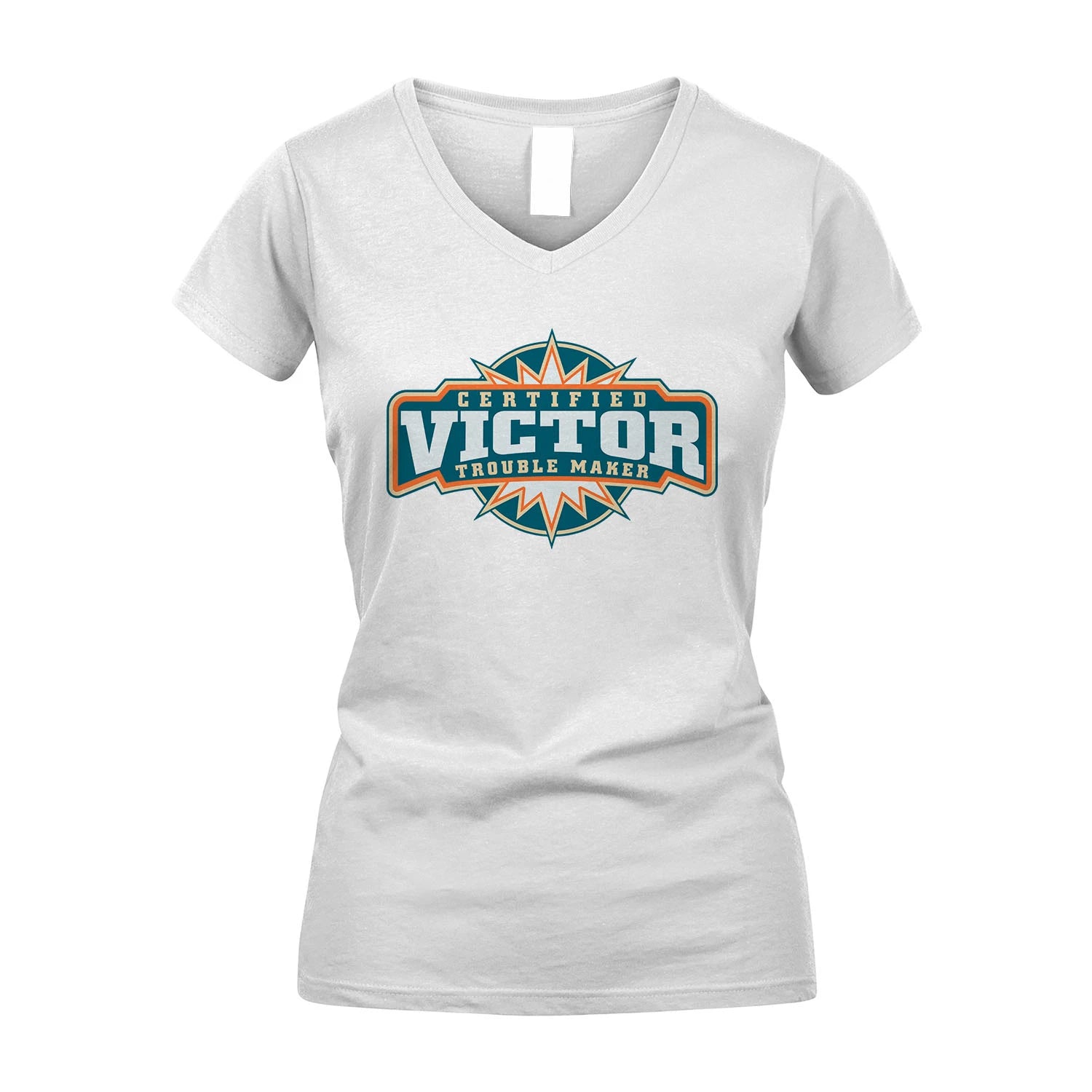 Certified Your Name Trouble Maker Shirt VICTOR M1-36