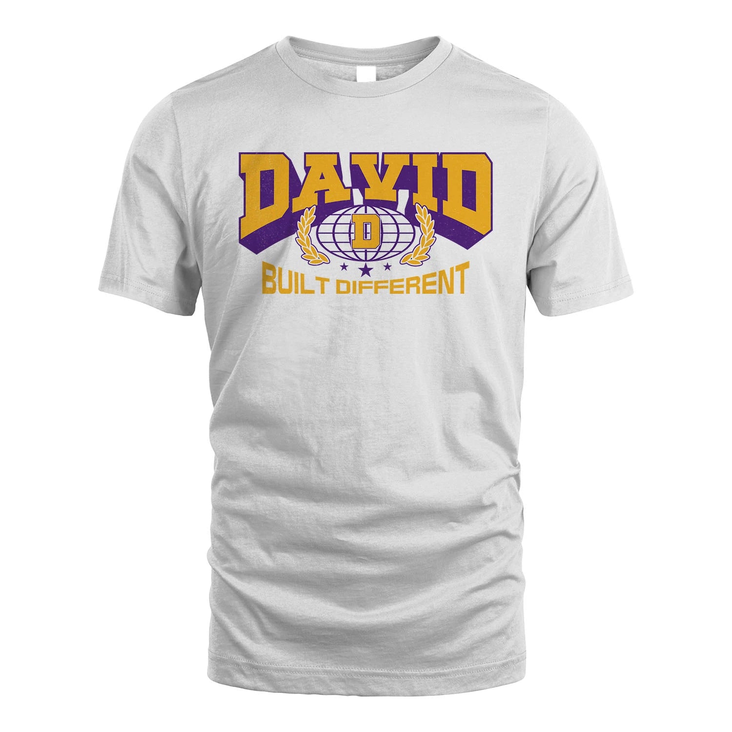 Your Name Built Different Sporty Shirt DAVID M1-32