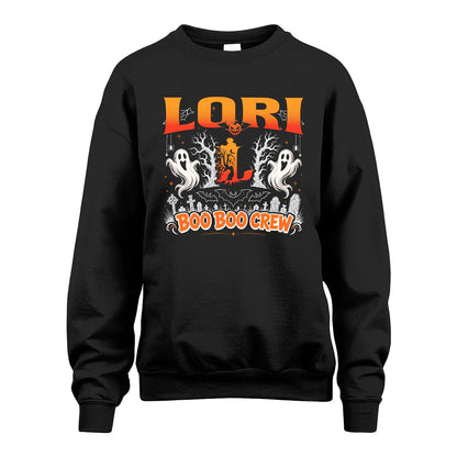 Boo Boo Crew Halloween Custom Name Shirt LORI M1-28