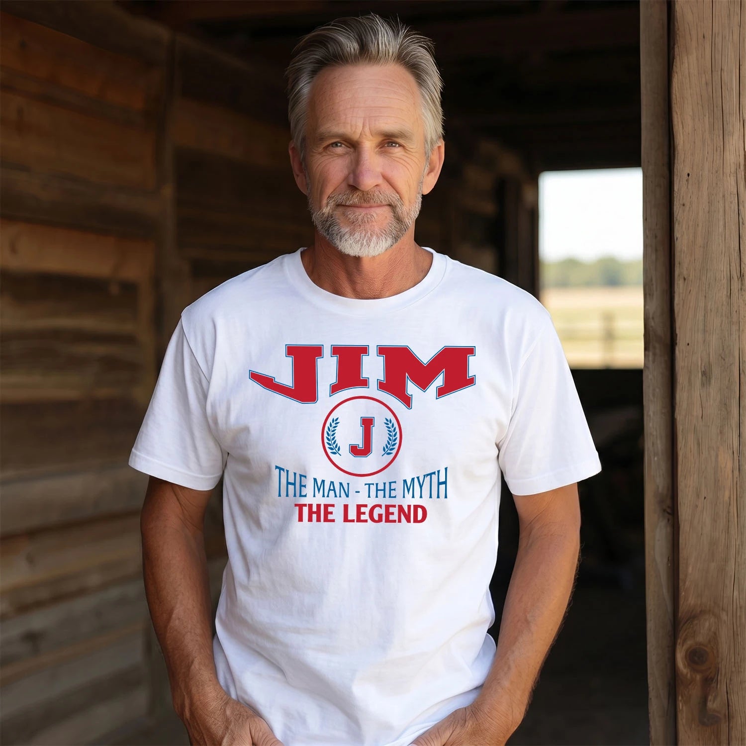 The Man The Myth The Legend Jet Style Shirt JIM M1-9