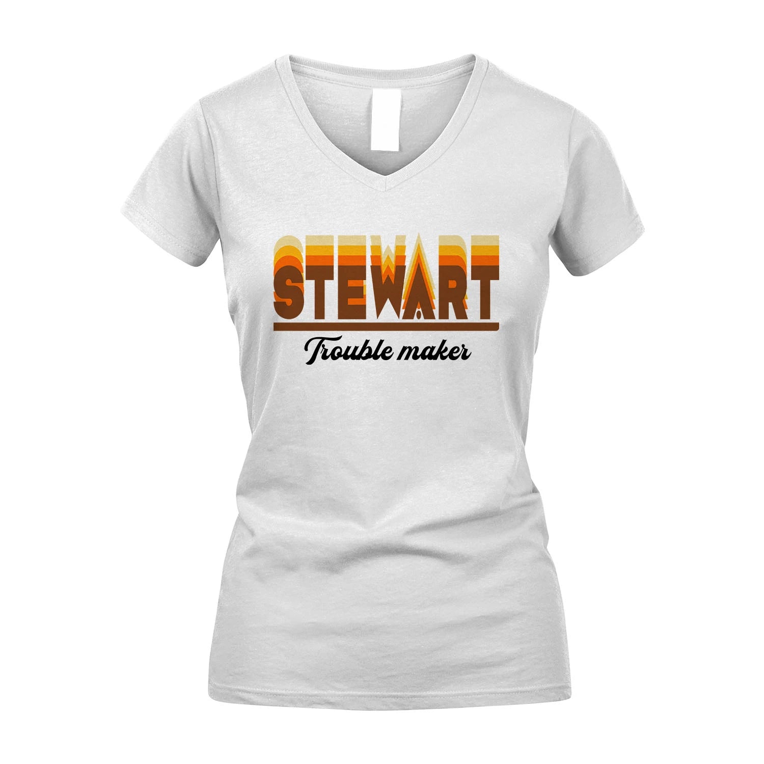 Your Name Trouble Maker Funny Shirt STEWART M1-34