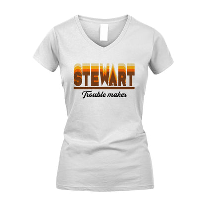 Your Name Trouble Maker Funny Shirt STEWART M1-34