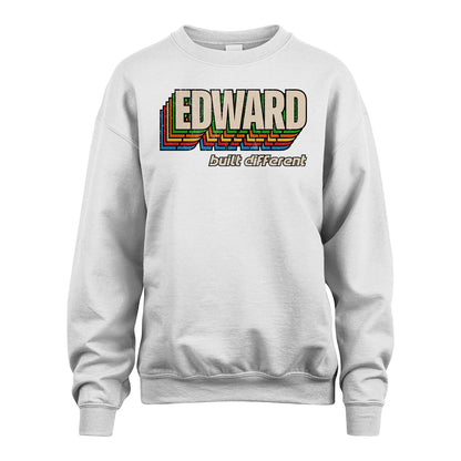 Your Name Built Different Retro Shirt EDWARD M1-26