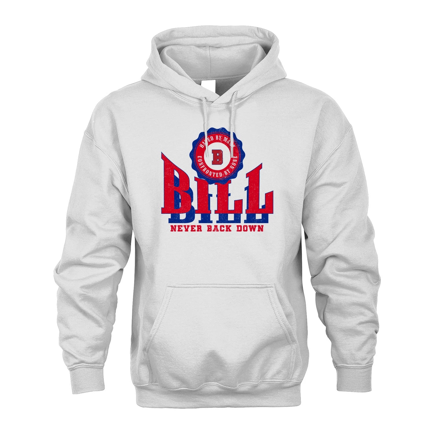 Your Name Never Back Down Shirt BILL M1-33