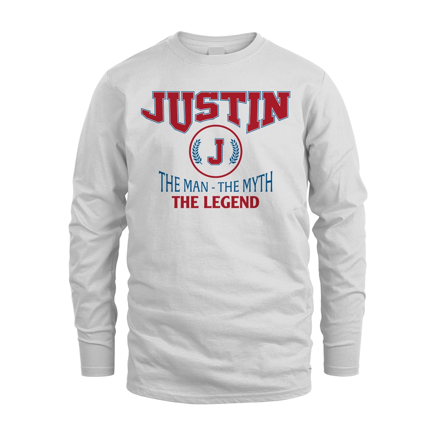 The Man The Myth The Legend Jet Style Shirt JUSTIN M1-9