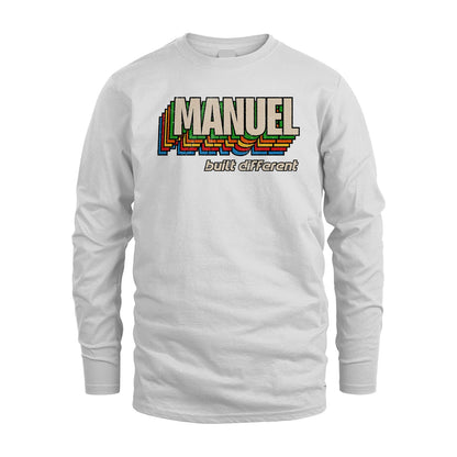 Your Name Built Different Retro Shirt MANUEL M1-26