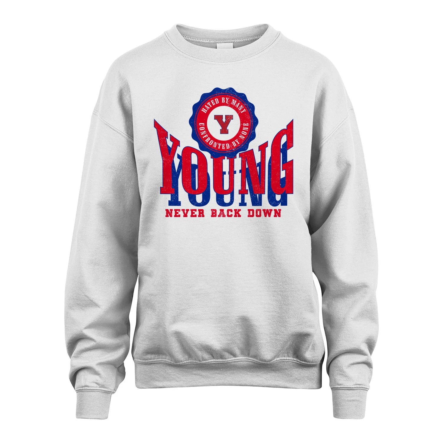 Your Name Never Back Down Shirt YOUNG M1-33