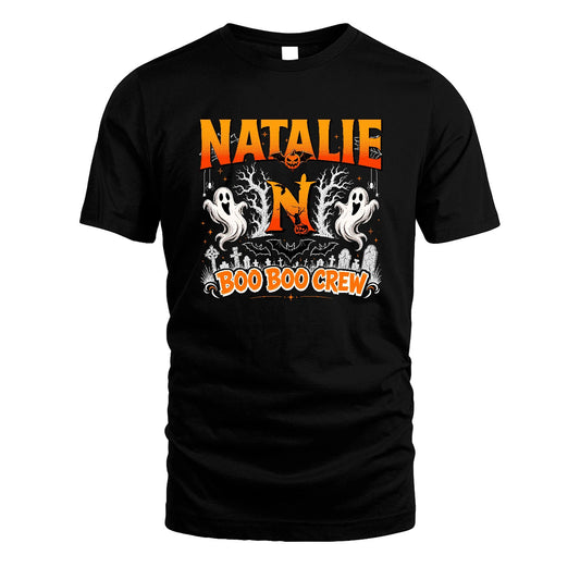 Boo Boo Crew Halloween Custom Name Shirt NATALIE M1-28