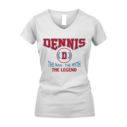 The Man The Myth The Legend Jet Style Shirt DENNIS M1-9