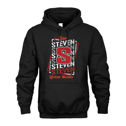 Team Your Name Lifetime Member Sporty Shirt STEVEN M1-25
