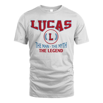The Man The Myth The Legend Jet Style Shirt LUCAS M1-9