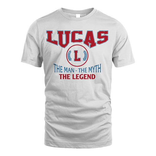 The Man The Myth The Legend Jet Style Shirt LUCAS M1-9