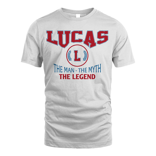 The Man The Myth The Legend Jet Style Shirt LUCAS M1-9