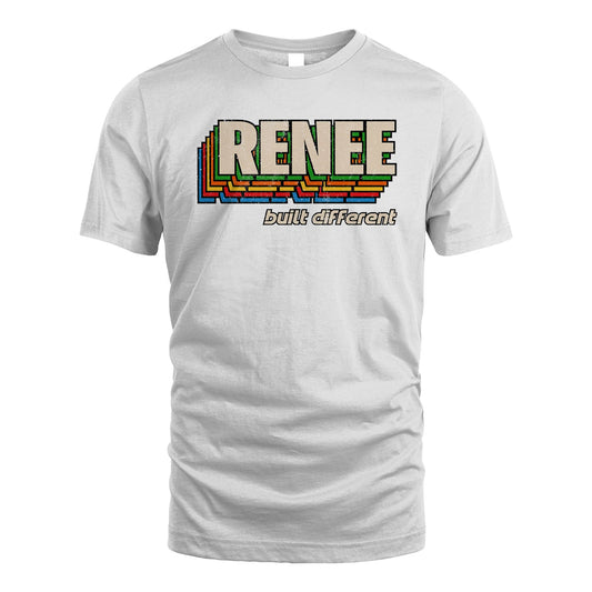 Your Name Built Different Retro Shirt RENEE M1-26